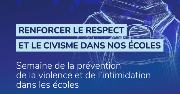 Semaine de la prévention de la violence et de l’intimidation dans les écoles : Journée pour les élèves (19 mars)
