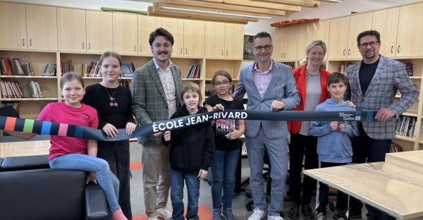 170 000 $ investis pour la réfection de la bibliothèque et du salon du personnel à l’école Jean-Rivard