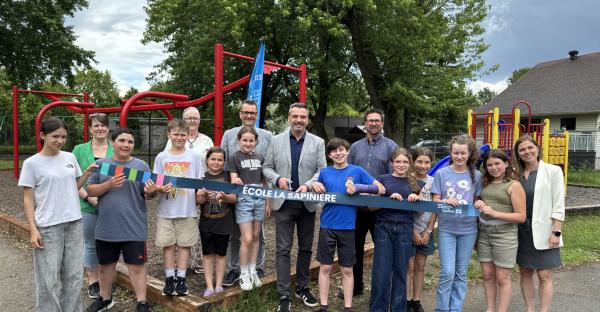La cour de l’école La Sapinière officiellement inaugurée