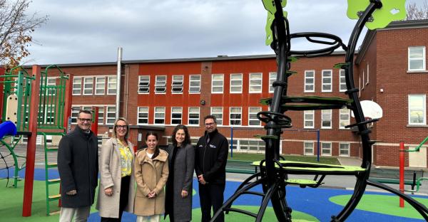 Des espaces extérieurs de jeu renouvelés à l’école Sacré-Cœur de Princeville